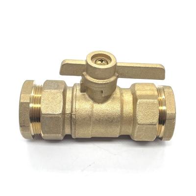 China 2022 General TMOK TK-5078-B Factory New Arrival Factory Brass Ball Valve High Quality Gold Handle Wholesale Price With Detachable Parts for sale