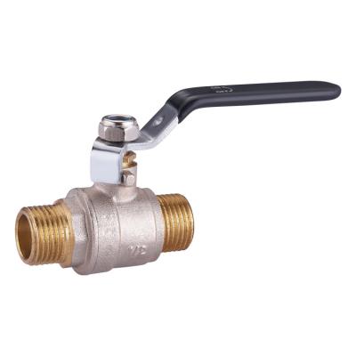 China Hot Selling General TMOk 2022 Female Thread Dn15~50 Double Thread Brass Ball Valve Long Iron Handle for sale