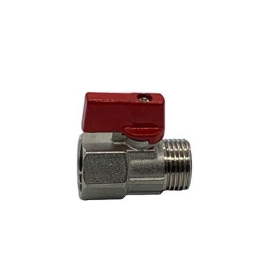 China TMOK General High Quality Thread Brass Mini Ball Valve Aluminum Handle Mini Ball Valve Dn 8~15 FM for sale