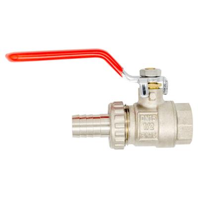 China Best quality general female thread TK-5037 dn15 quick handle open red plastic ball valve for sale