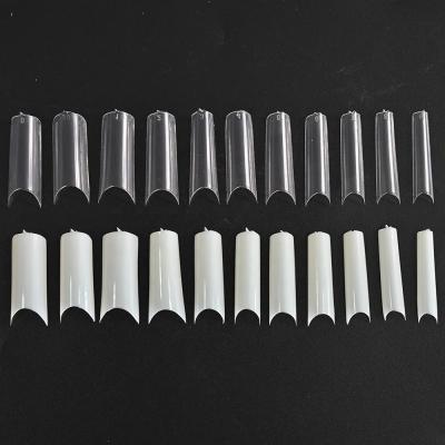 China 500Pcs/bag XL Durable 30-31mm Square Nail French Ballet Suitable For Professional French Salon Square Nail Tips Or DIY Shorts for sale