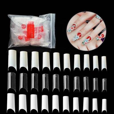 China Easy Apply 500 Pcs / Bag DIY Manicure Tools Ballerina Design Tips French Acrylic Artificial Nails Adjust False Nail Tips for sale