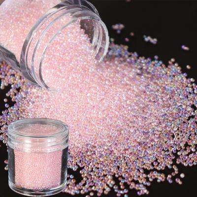 China 3d Nail Art DIY Decoration Nail Charm 2021 3D Nail Art Decoration Caviar Beads ab Flatback Tiny Crystal Glitter Nail Charm for sale