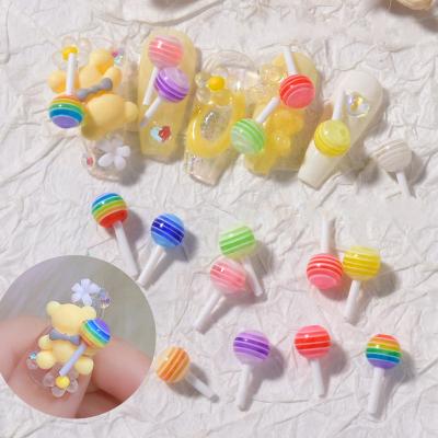 China 3d Nail Art DIY Decoration 5 Colors / Box DIY Mixed Soft Pottery 3D Nail Art Finger Art Decoration Colorful Candy Color for sale