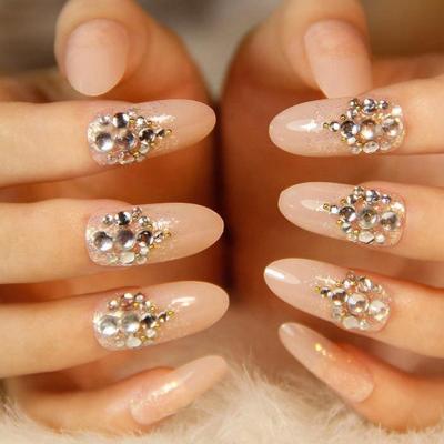 China 3d nail Diamond Transparent Diamond mixed color ab nail art decoration DIY nail art diamond DIY ornament gold white silver rhinestone bottom quality for sale