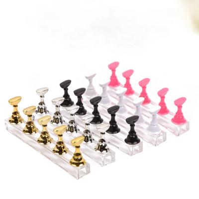 China Diy Nail Tools Nail Table With Stickers Nail Salon Color Appearance Shelf Manicure Flat Back Color Screen Nail Art for sale