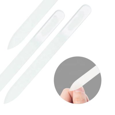 China Art Tools Nail Buffer Gel Acrylic UV Polish Folder 2pcs Durable Crystal Glass Nail File Professional Block for sale