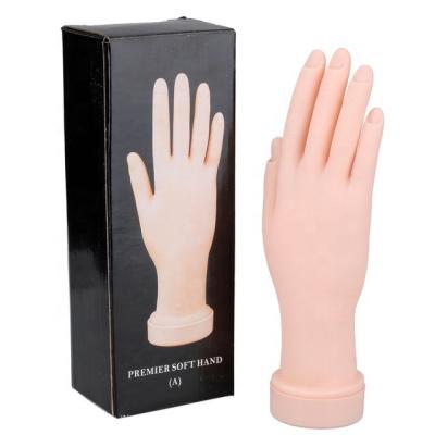 China Realistic Fake Hand Nail Silicone Practice Hand Model Hand Nail Training Practice Hand None for sale