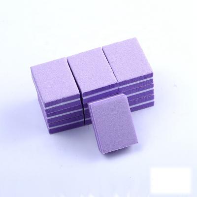 China 10/25/50 Solid Color Mini Color Sponge Nail File Nail Care Buffer Tool Professional Double Sided Professional Nail File for sale