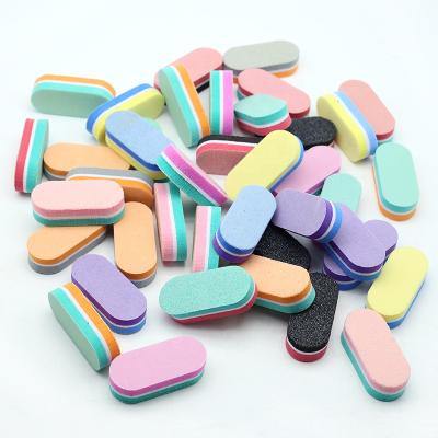 China Professional Polish Nail Art Buffers Tools Nail Files Nail Salon 10/20/40 Pcs Sponge Manicure Care Care Beauty Nail Folder Colorful Sponge DIY for sale