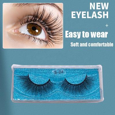 China Long 1 Natural Pair / Box 3d Chemical Fiber False Eyelashes Wholesale Comfortable And Natural Simulation Of Natural Thick Eyelashes for sale