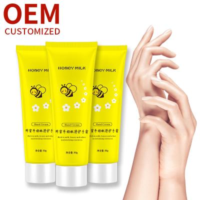 China Whitening Hand Honey Milk Moisturizes Hands Skin Cream Nourishes Anti-dry peeling hand+cream Whitening Cosmetics Manufacturers Process OEM for sale