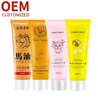 China Whitening Goat's Milk Hand Lotion Moisturizes Winter Hand Skin And Prevents Peeling And Cracking Manufacturers Support OEM Customized for sale