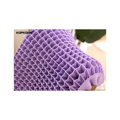 China Folded Waxy Honeycomb Neck Pillows 3D Purple Neck No Pressure Band Pectin Pillow for sale