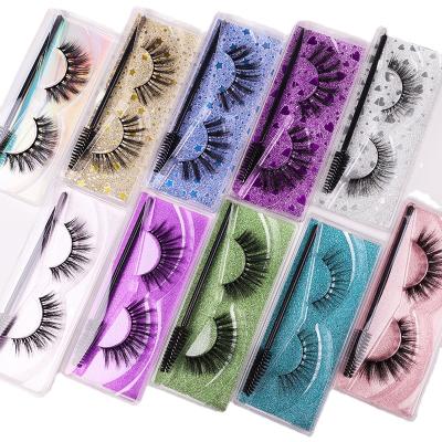 China Hot-selling Mink Eyelashes False Eyelash 100% Mink 2021Hot 3d styles real and handmade Customizable for sale