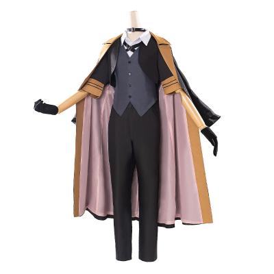 China Polyester Anime Bungou Stray Dogs Costume Mafia Nakahara Chuuya Cosplay Uniforms Suits Equipment Halloween Left Customer For Adults for sale