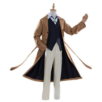 China Anime Adult Halloween Cosplay Costumes Bungo Stray Dogs Costume Polyester Detective Osamu Armed Agency Dazai Cosplay for sale