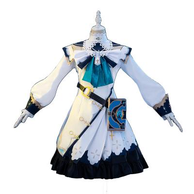 China Polyester Genshin's Impact Barbara Cosplay Costume Girls Princess Dresses Female Lolita Maid Clothes Halloween Costumes for sale