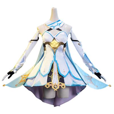 China Polyester Game Genshin Impact Traveler Lumine Cosplay Costume New Year Party Game Clothes For Women Girls Cute Sets for sale