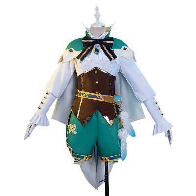 China Polyester Game Genshin Impact Venti Cosplay Costume Barbatos Role Playing Clothing Equipment Halloween Party Costumes for sale