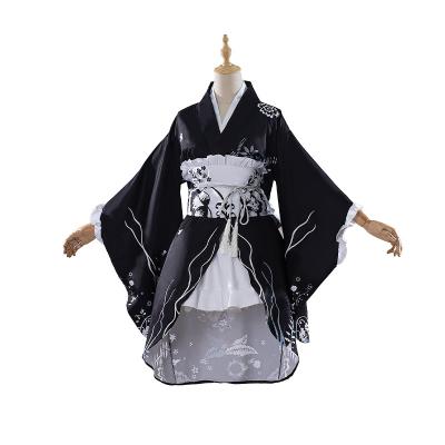 China Polyester Yosuga no Black Cosplay Kasugano Sora's comic kimono Yukata Full Set Japanese style cosplay bathrobe Sora costume show role for sale