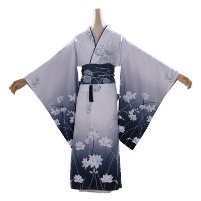 China Polyester Yosuga no Japanese White Kimono Yukata Full Set Halloween Kasugano Sora Style Bathrobe Sora Cosplay Costume Women's for sale