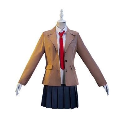 China Polyester Anime Seishun Buta Yarou with Bunny Girl Senpai no Sakurajima Mai School Uniform Cosplay Costume OE Minai Yume Cosplay for sale