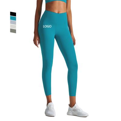 China 2022 Custom Women Indoor Sports Leggings Yoga Wear Tights Waist Gym Yoga Workout Leggings Gym Pants Activewear Breathable Gaiters for sale