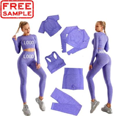 China Seamless Yoga Wear Pant Leggings Yoga Set Gym Fitness Breathable High Top FREE SAMPLE Custom Size Women Leggings For Women for sale