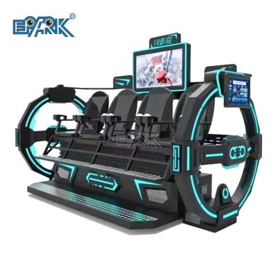 China Entertainment 7d 9d Metal Plus Gaming Virtual Reality 4 Person Simulator Vr Roller Coaster Spaceship Vr Cinema for sale