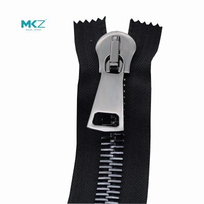 China Viable Swiss MKZ Manufacturer Supply Custom 15#20#30# Tooth Gun Color Metal Zipper Clothing Production Hot - Selling Products for sale