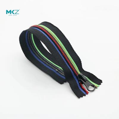 China Supply Custom Zipper Viable Nylon Ribbon Manufacturer MKZ Open Zipper For Wallet And Apparel for sale