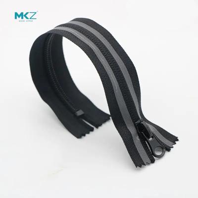 China New Arrival Manufacturer Supply Nylon Reflective Nylon Zipper Tape Viable MKZ Nylon Zipper Tape For Clothing for sale