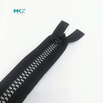 China MKZ 3# 5# Resin Viable Waterproof Clothing Zipper Ski Suit Tent Zipper Manufacturer Direct Customization for sale