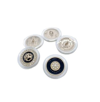 China Mkz Factory Direct Viable Elegant Suit Button Customizable Transparent Plastic Button With Best Price for sale