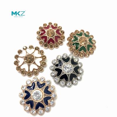 China Hot Selling Women's Crystal Suit Button Customizable Snap Button Viable Style Mkz New With Long Term Service for sale