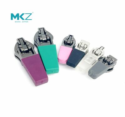 China Other zinc alloy lock semi nylon logo supply customers zipper slider yg zipper for sale