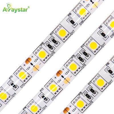 China Intense Hotel Brightness 14.4W/m 60 LEDs/m 12V 24V 5050 LED Glue IP65 5050 LED Waterproof White Warm White Strip Light for sale