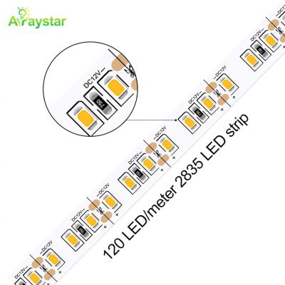 China Indoor/Outdoor White Amber Led Light Strip 2835 High Brightness Strips Lights Cina Factory Smart Flexible Waterproof Outdoor Decoration for sale