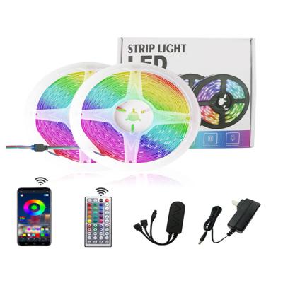 China Indoor/Outdoor App Controlled Color Changing Smart Bedroom Tira De Led Decoration Room Tira Led RGB for sale