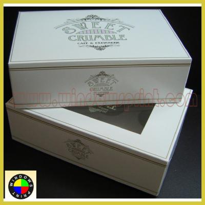 China Recyclable luxury custom made cupcake boxes/mini cupcake box for sale