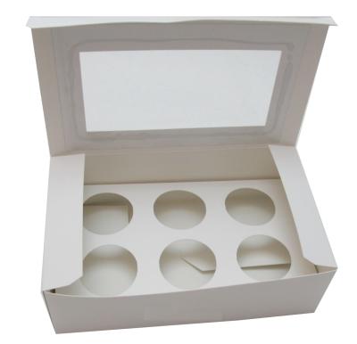 China Recyclable Custom Plain White Bakery Boxes , Window Bakery Boxes for sale