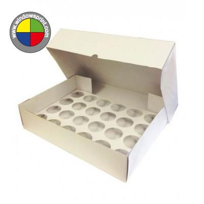 China 9,12,24 Hole Recyclable Corrugated Cupcake Boxes for sale