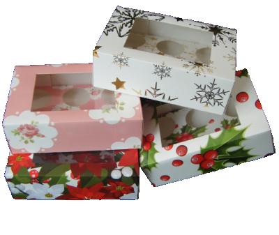 China Wholesale Hot Sale Recyclable Stylish Cupcake Packaging Boxes for sale