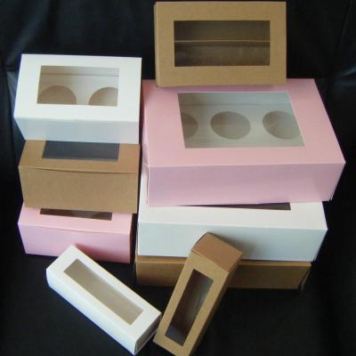 China Recyclable Wholesale Christmas Cupcake Packaging Boxes for sale