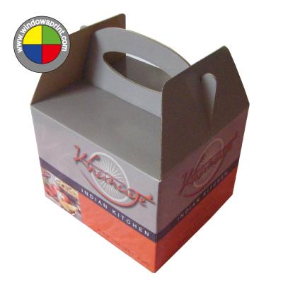 China Recyclable Custom Printed Paper Take Out Box for sale