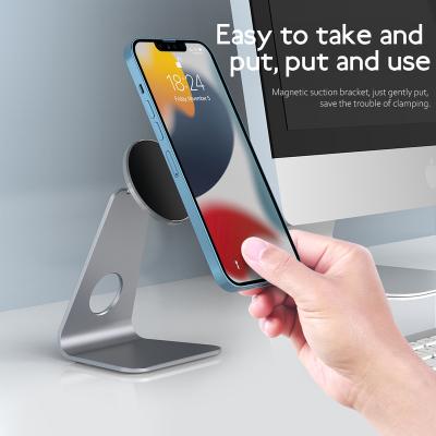 China Strong Magnetic Portable Phone Stand Adjustable Ergonomic Design Phone Holder Desk Stand for sale