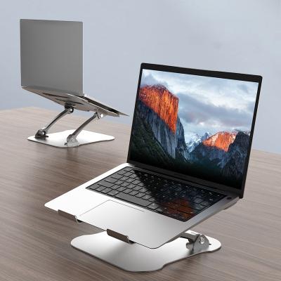 China Ergonomic Aluminum Alloy OEM/ODM Computer Laptop Stand Holder Aluminum Riser Notebook Adjustable For Desktop Laptops for sale