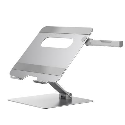 China Adjustable Aluminum Aluminum Computer Riser Stand Laptop Notebook Stand Riser Desktop Stand for sale