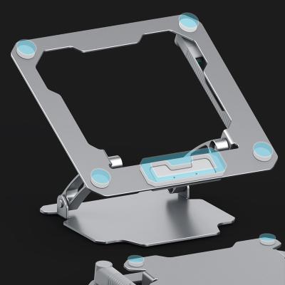 China OEM Factory Adjustable Aluminum Laptop Stand Portable Mini Metal Laptop Stand Holder Portable Universal Notebook Desk Support for sale